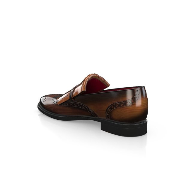 Bashwood Handmade Brown Leather Buckle Style Leather Loafers main image 4